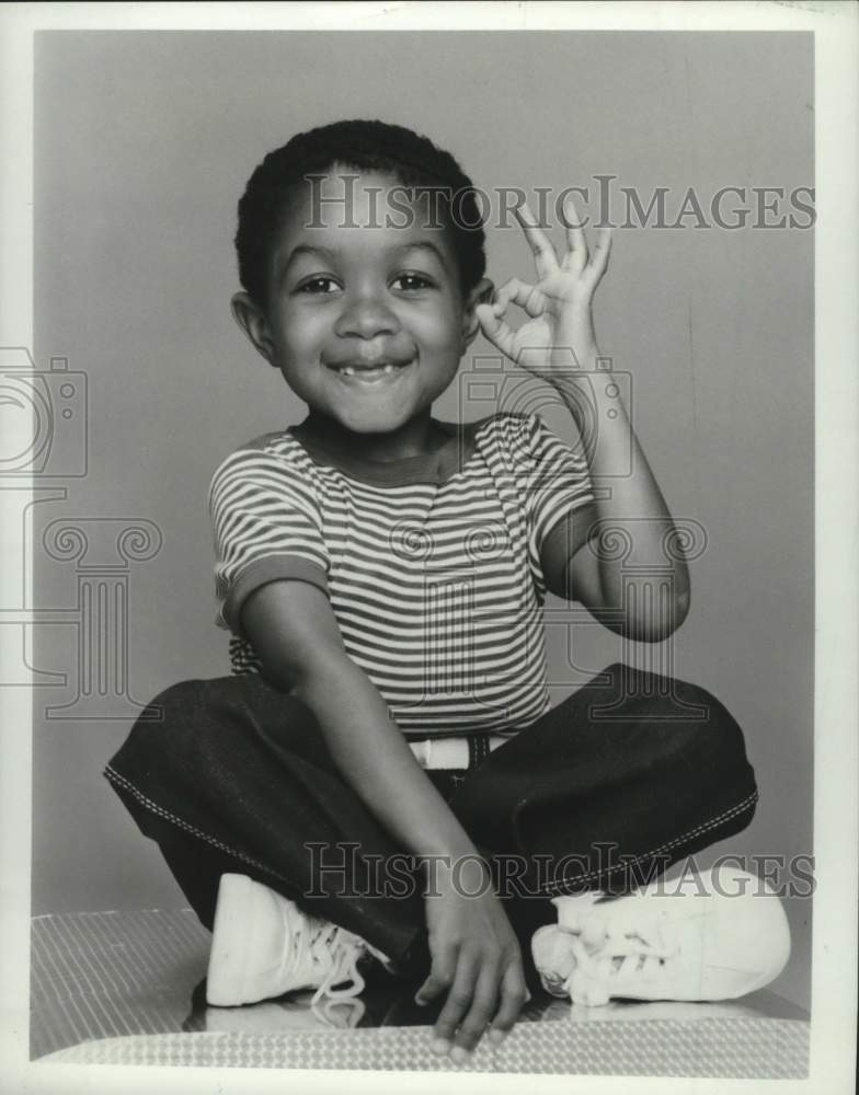1983 Press Photo Emmanuel Lewis, Child Actor - mjc40672 - Historic Images