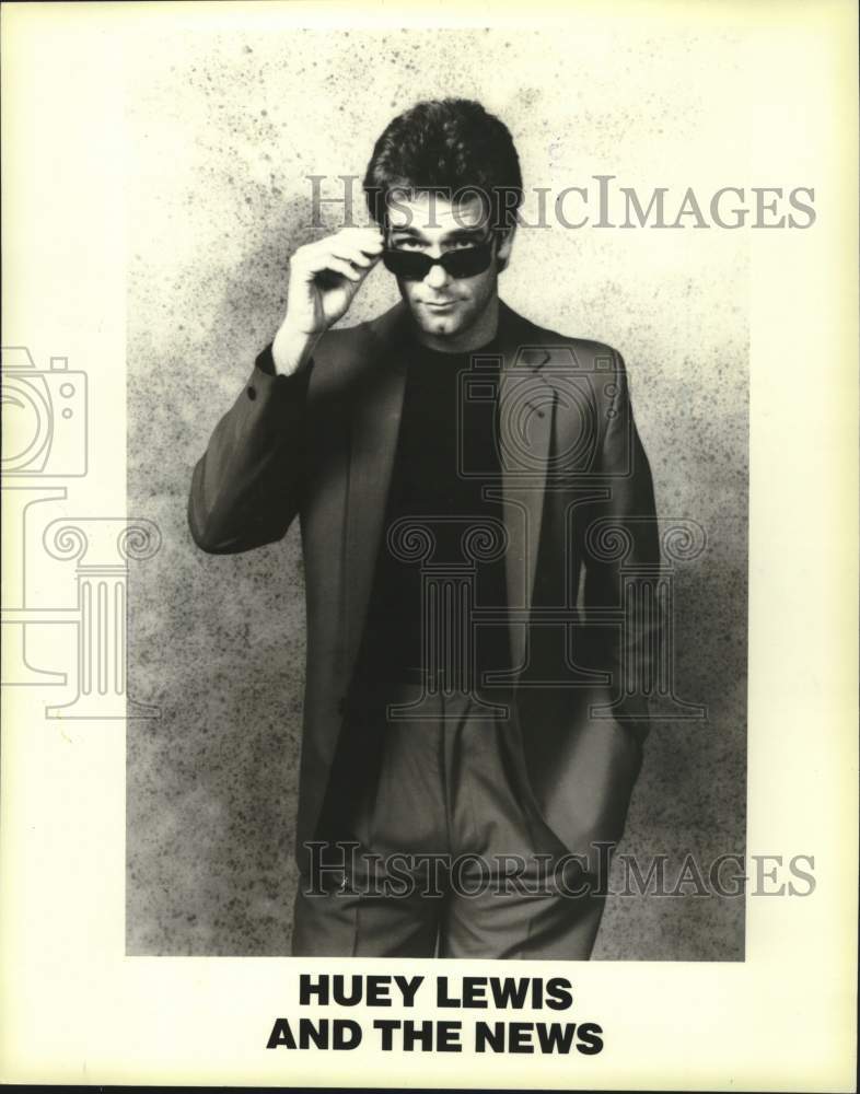 1983 Press Photo Huey Lewis, Singer, Huey Lewis and the News - mjc40678 - Historic Images