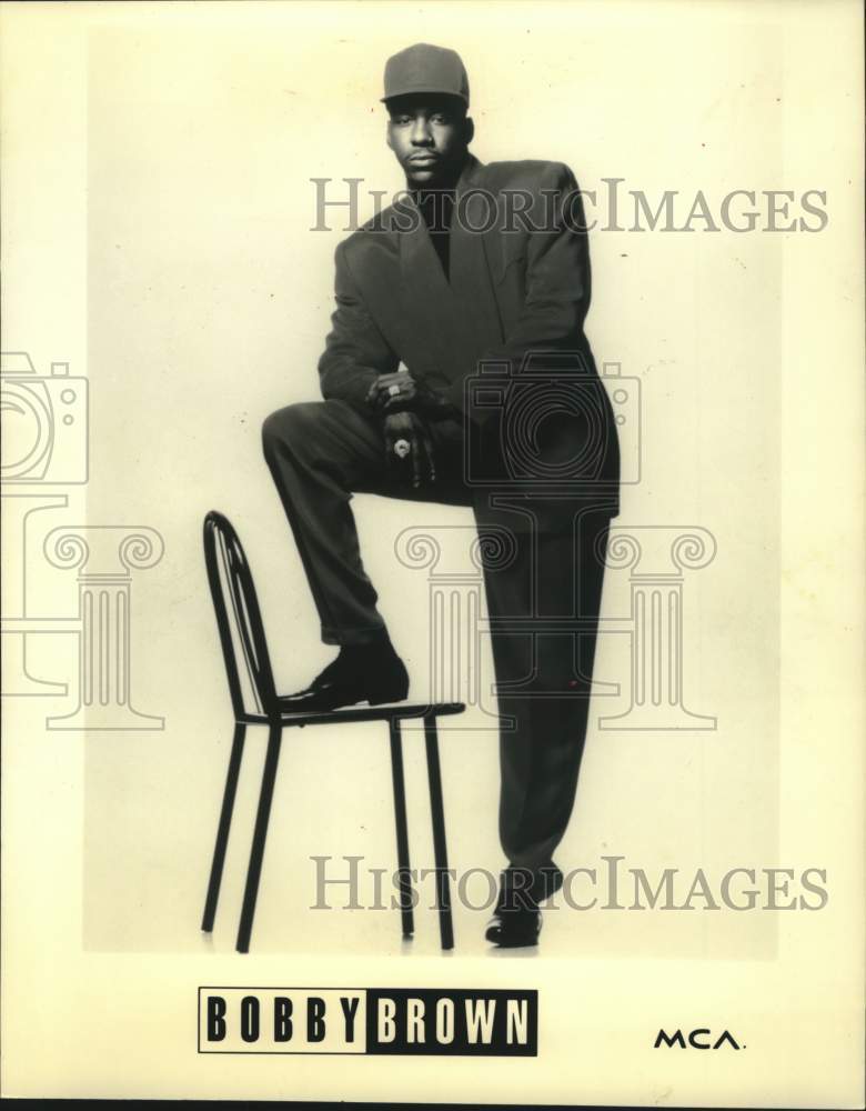 1993 Press Photo Bobby Brown, MCA Records Artist - mjc40687 - Historic Images