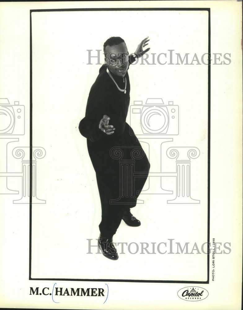 1990 Press Photo M.C. Hammer, rapper from the United States. - mjc40779- Historic Images