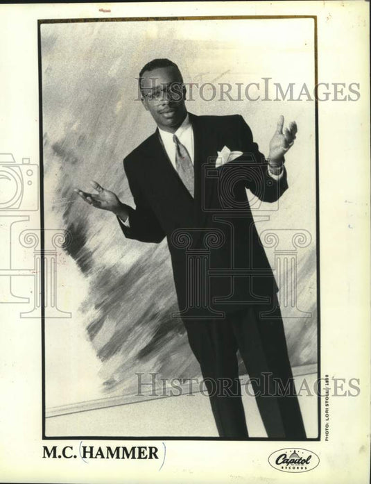 1990 Press Photo M.C. Hammer, well known rap-singer. - mjc40780 - Historic Images