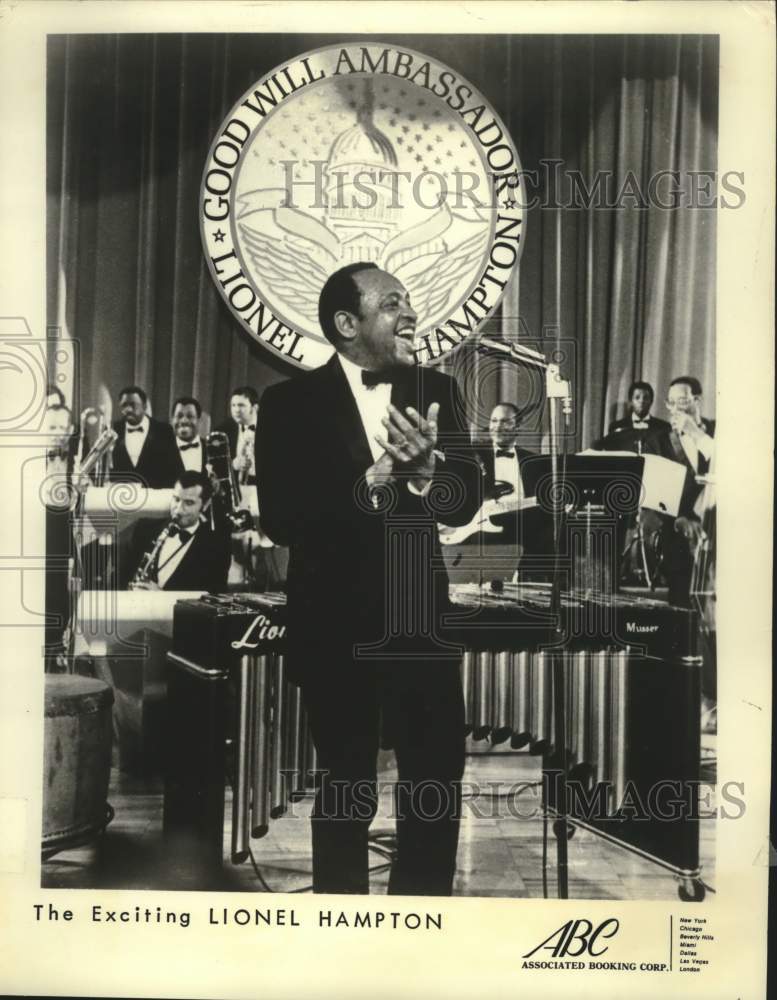 1980 Press Photo Lionel Hampton, U.S. jazz vibraphonist, all around musician.- Historic Images