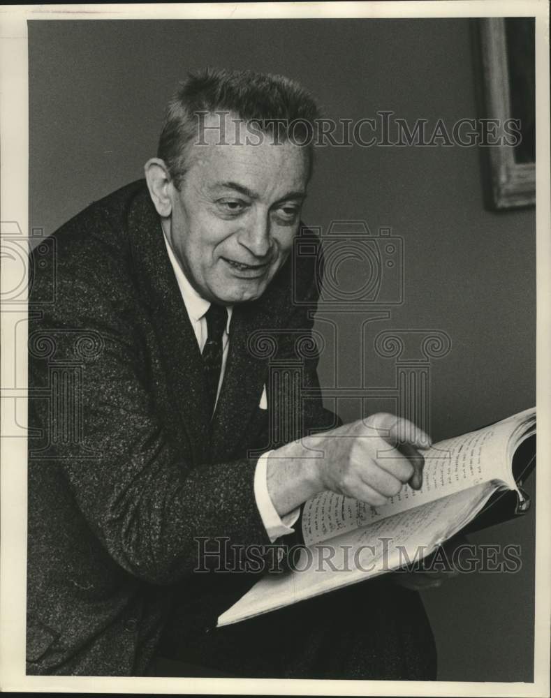 1960, Judah Bleich, Jewish Community Center Director of Drama. - Historic Images