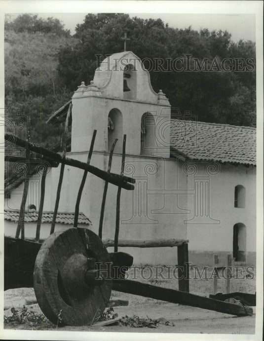 1987 Press Photo La Purisima Mission near Lompoc & Vandenburg Air Force Base - Historic Images