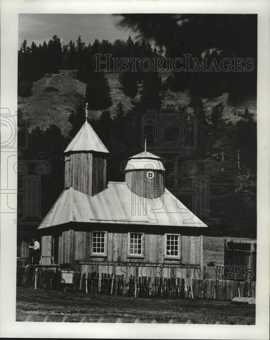 1987 Press Photo Restored historic Russian chapel at Fort Ross, California - Historic Images