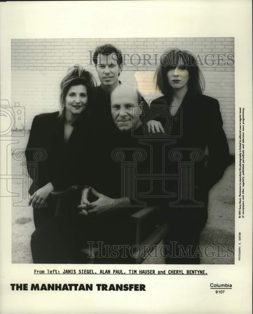 1991 Press Photo Promotional photo of musical group &quot;The Manhattan Transfer&quot; - Historic Images