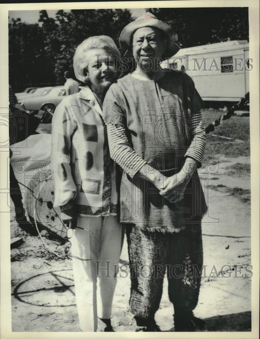 1969, Bert & Mildred Lahr at the Ypsilanti Greek Theatre Festival - Historic Images