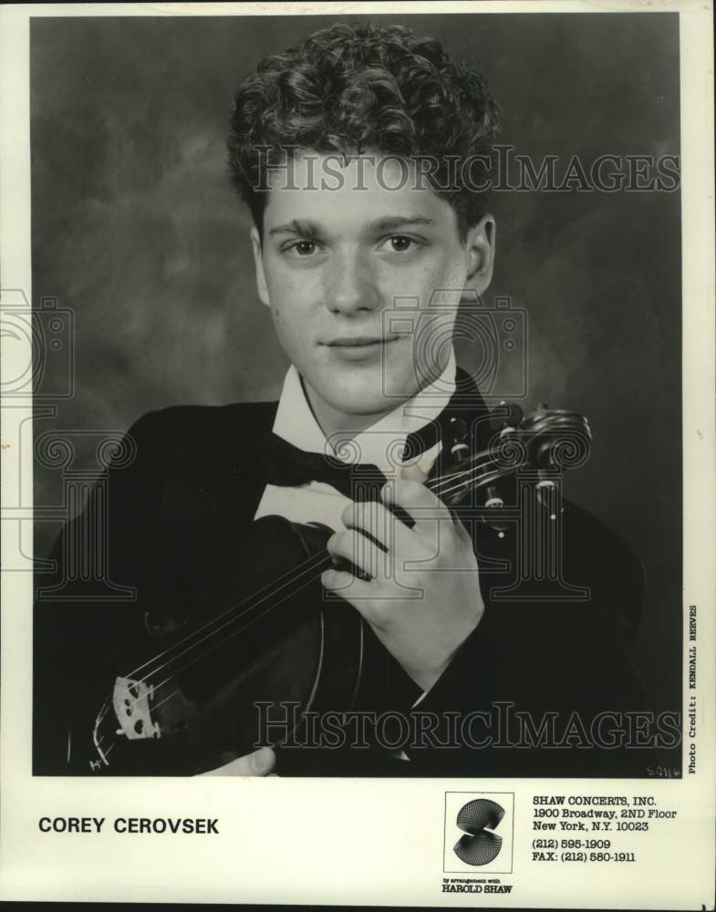 1993 Press Photo Corey Cerovsek a violinist. - mjc41004- Historic Images