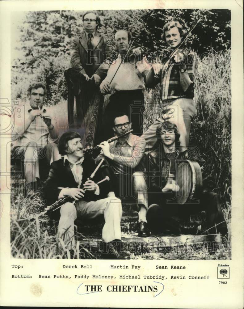 1979 Press Photo Promotional photo of traditional Irish band &quot;The Chieftains&quot; - Historic Images