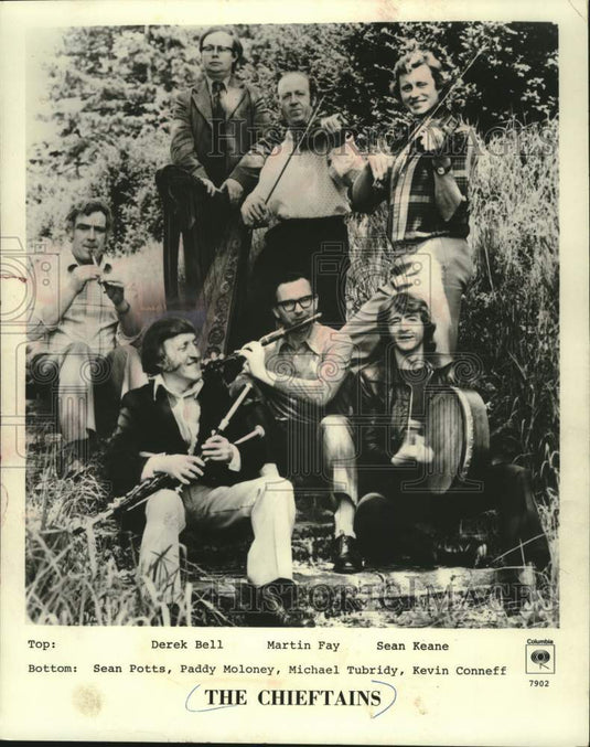 1979 Press Photo Promotional photo of traditional Irish band "The Chieftains" - Historic Images