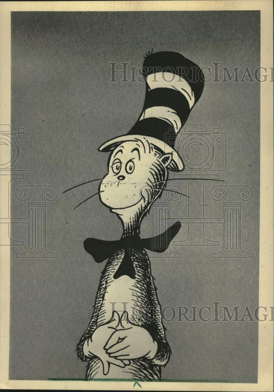 1984 Press Photo Dr. Suess' Cat in the Hat character - mjc41076 - Historic Images