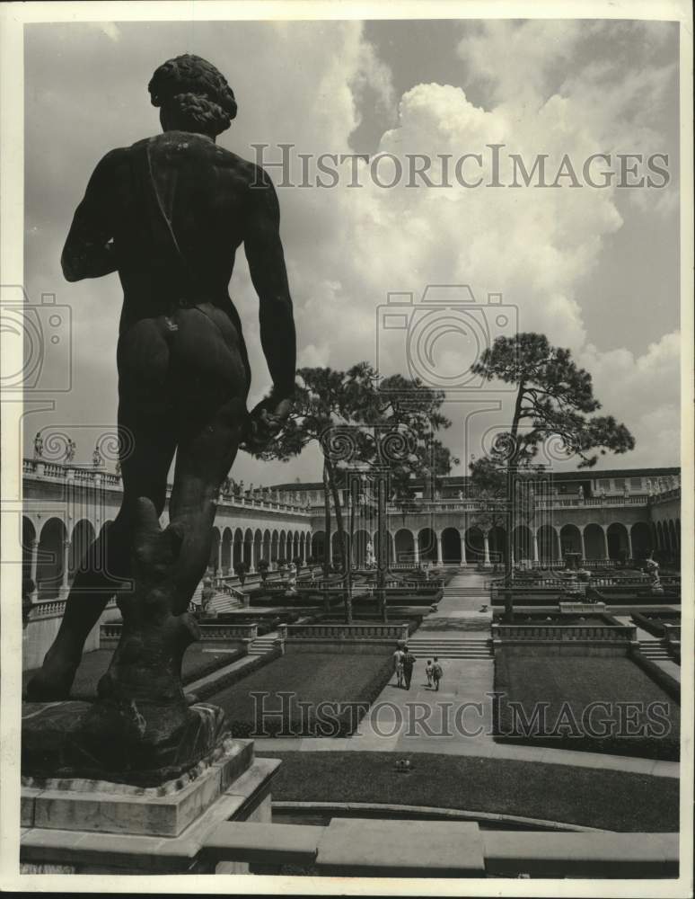 1970, &quot;David&quot; statue, John and Mable Ringling Museum of Art, Sarasota - Historic Images
