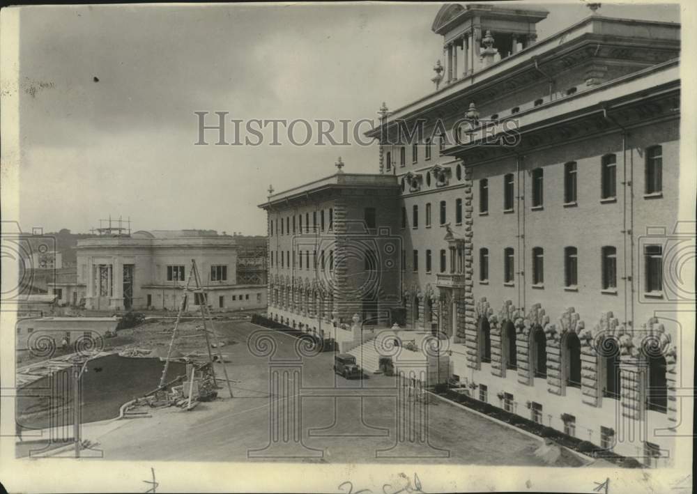 1933, Exterior of Governor's Palace, Vatican City, Rome, Italy - Historic Images