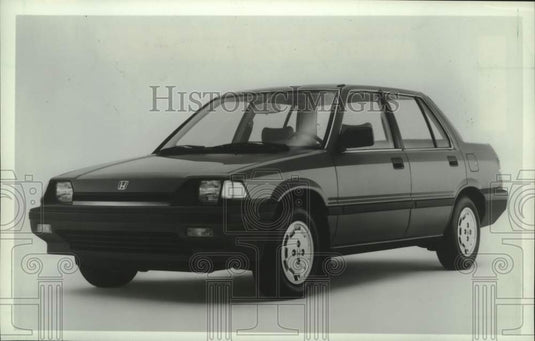 1984 Press Photo Honda Civic four-door sedan, automobile, foreign - mjc41374 - Historic Images