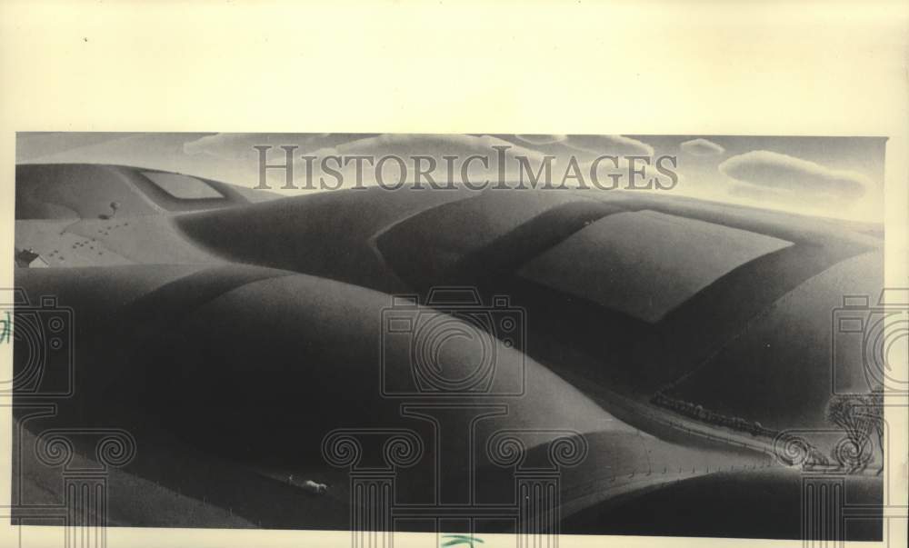 1984 Press Photo &quot;Spring Turning&quot; by artist Grant Wood - mjc41388 - Historic Images