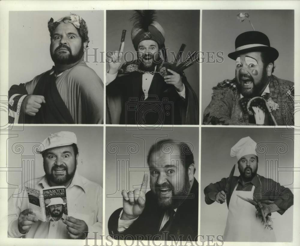 1983 Press Photo Funnyman Dom DeLuise in different roles in his special on ABC. - Historic Images