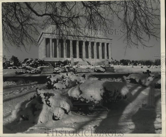 1987 Press Photo The Lincoln Memorial monument located in Washington D.C. - Historic Images