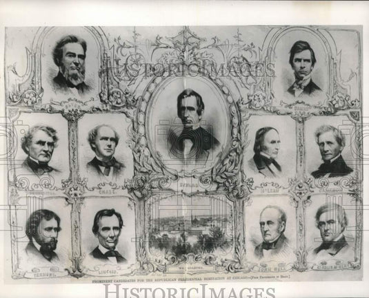 1952, Republican Presidential Candidates, Illustrations - mjc41604 - Historic Images
