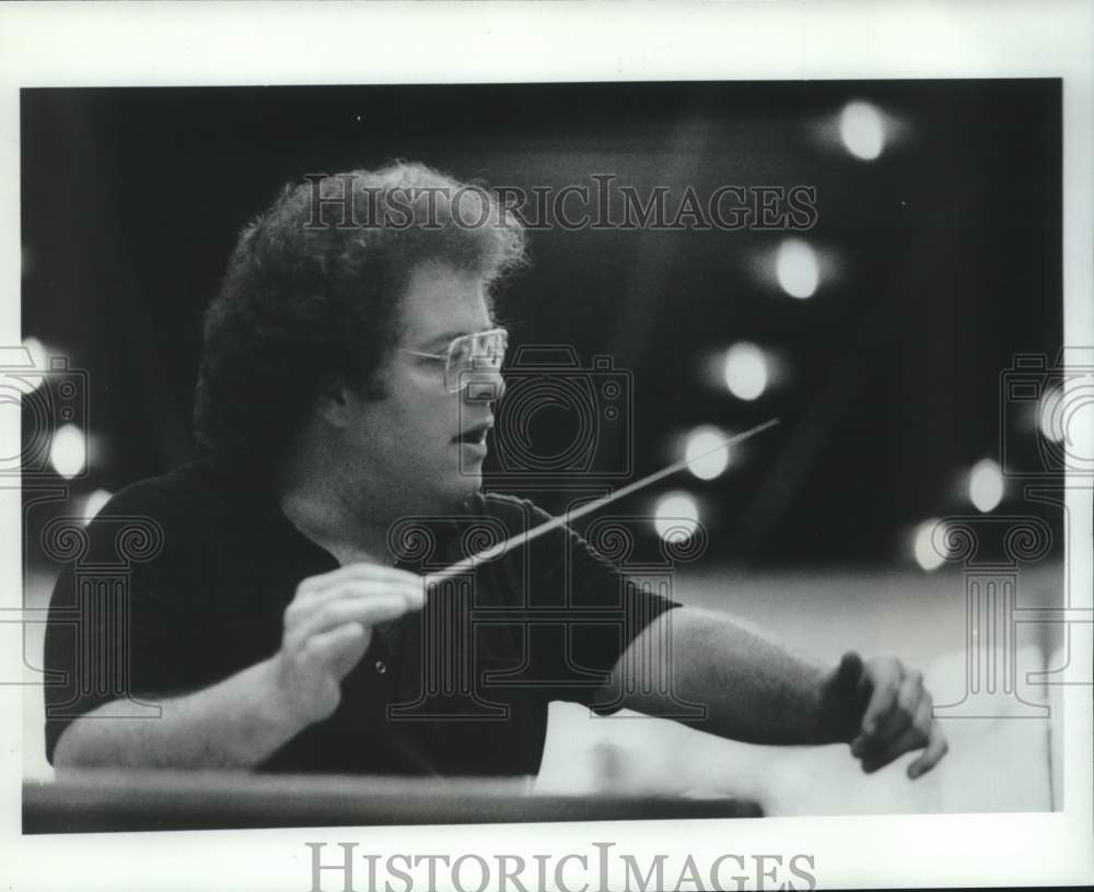 1980 Press Photo James Levine, Conductor, at Ravinia Festival - mjc41645 - Historic Images