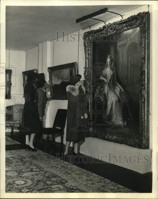 1938 Press Photo Nettier's "Madame Sophie De France" at Parish-Watson Galleries - Historic Images
