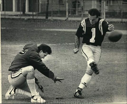 1986 Press Photo Football Place Kicker Dave Hodgson