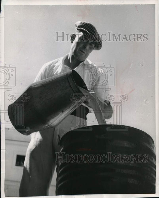 1955 Jerez Sherry Poured Into Cask to Age by "Solera System"-Historic Images