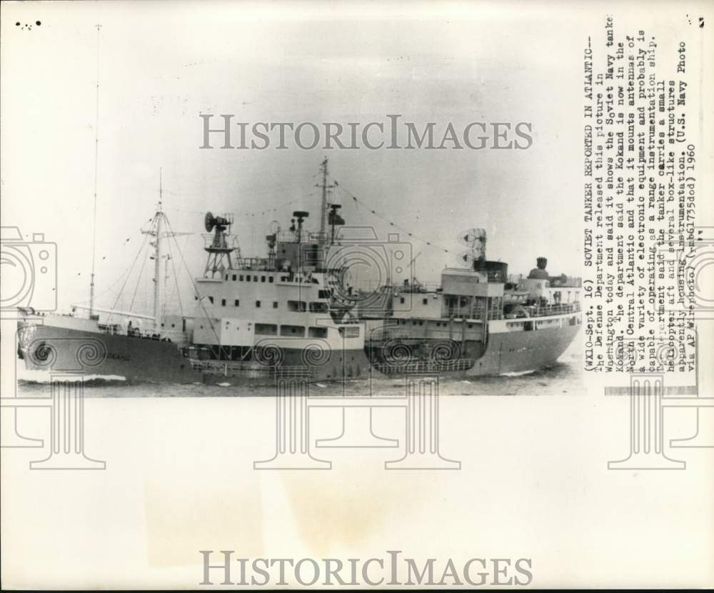 1960 Soviet Navy Tanker Kokand in North Central Atlantic-Historic Images