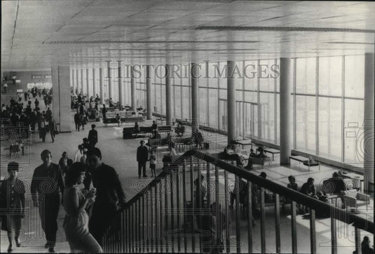 1965 Waiting Room at Domodedovo Airport in Moscow, Soviet Union-Historic Images