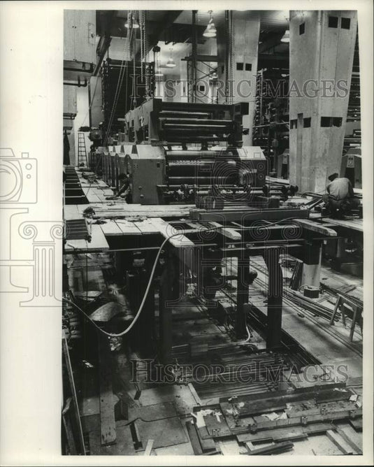 1961, New Presses in Milwaukee Journal Sentinel Press Room - Historic Images