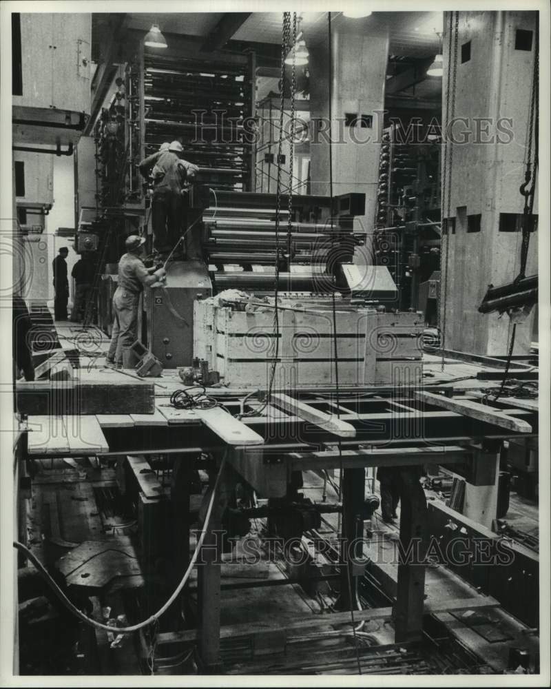 1961, New Presses in Milwaukee Journal Sentinel Press Room - Historic Images