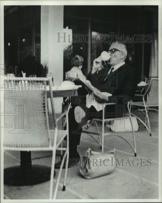 1972, Arville Schaleben, Milwaukee Journal Newspaper Executive - Historic Images