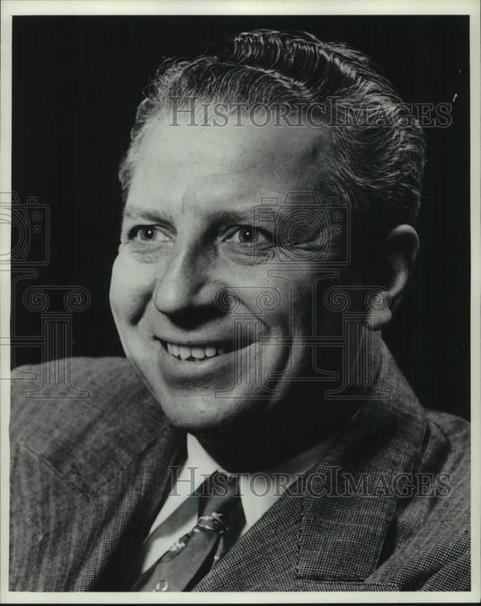 1972, Arville Schaleben, Milwaukee Journal Newspaper Executive - Historic Images