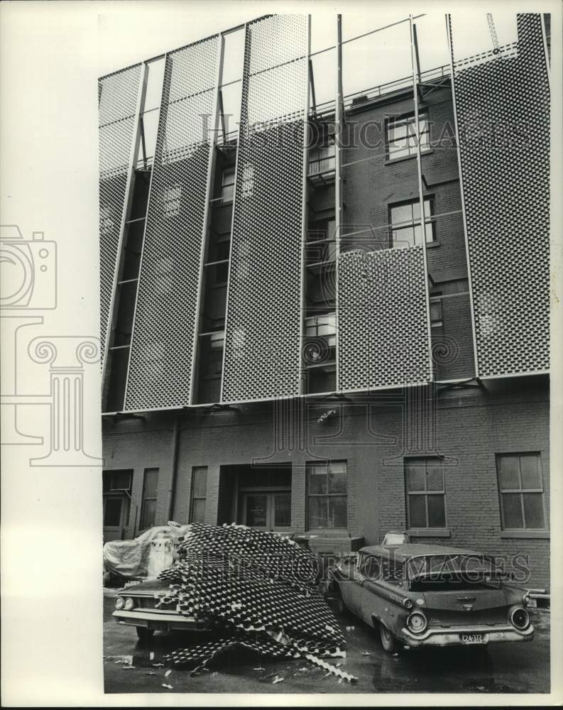 1965 Wind damage at The Milwaukee Journal Annex building - Historic Images