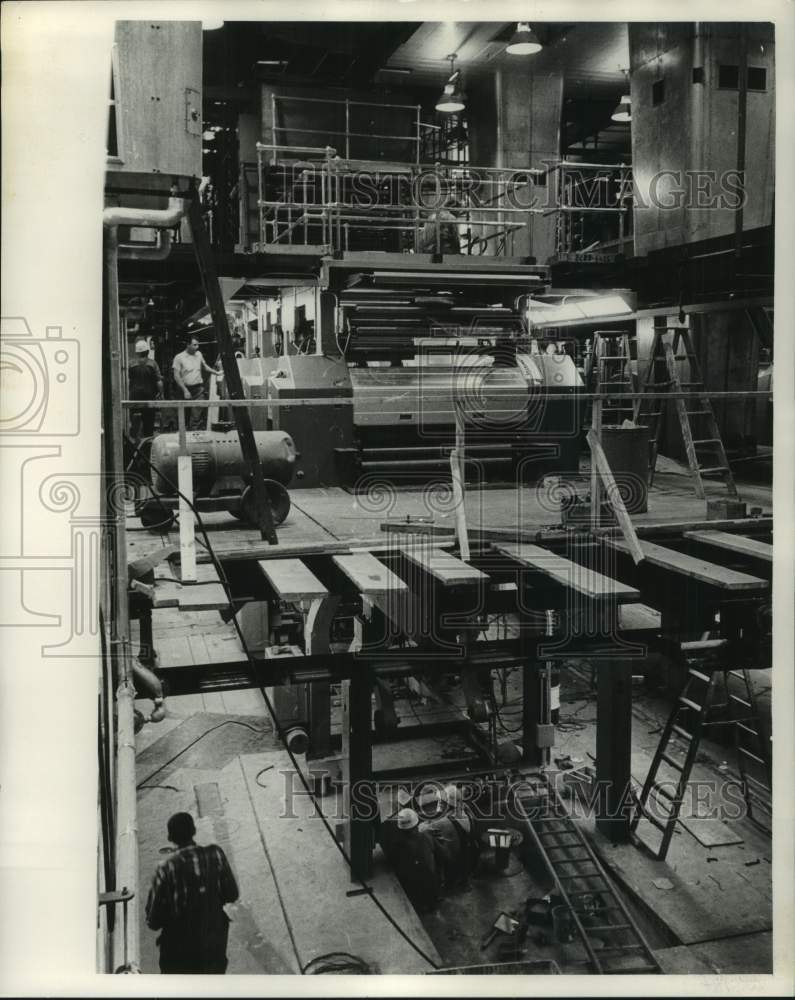 1962 New Presses at The Milwaukee Journal Press Room - Historic Images