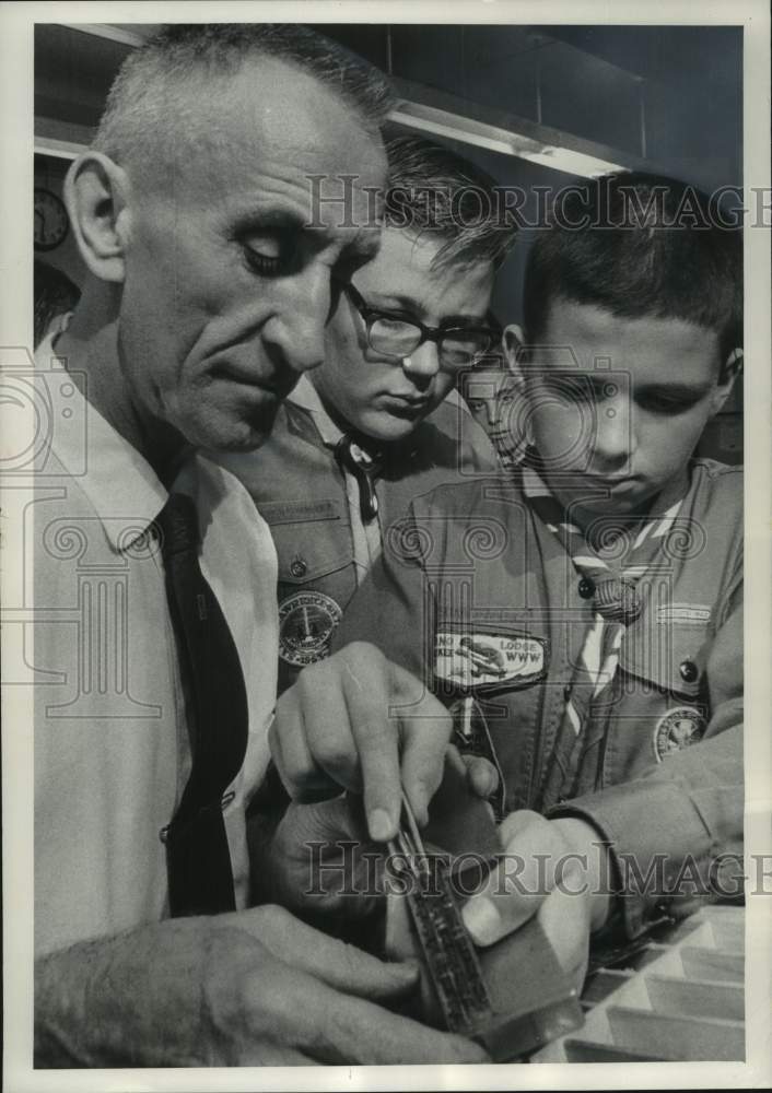 1965, Boy Scouts at a Milwaukee Journal Journalism Seminar - Historic Images