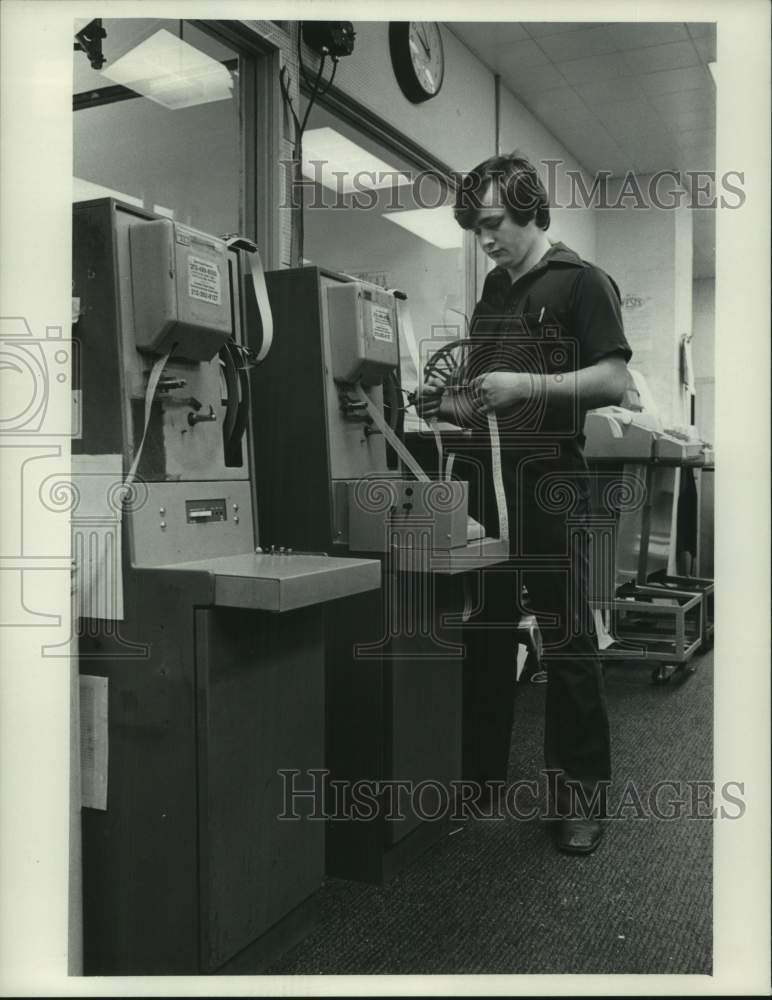 1974 Milwaukee Journal Data Speed Stock Quotation Receiving Machine - Historic Images