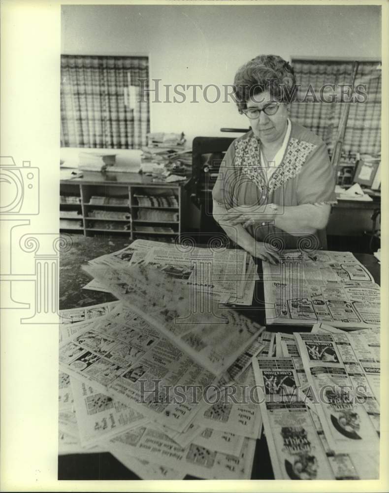 1981 Press Photo Madeline Balistreri in Milwaukee Journal Advertising Services- Historic Images