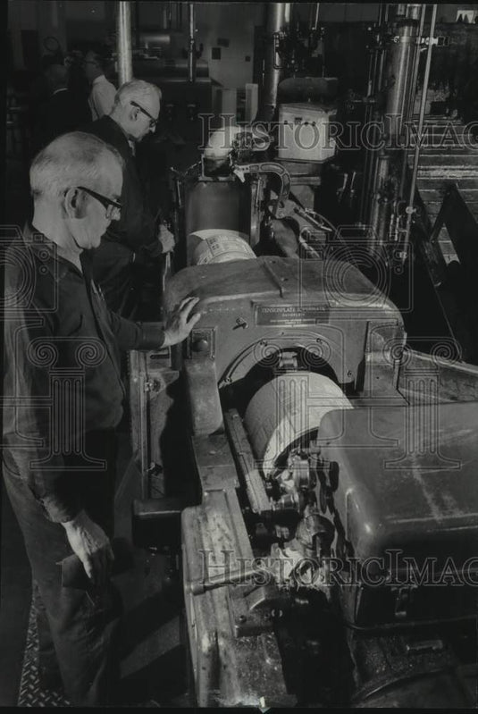 1969 Edward Kaluzny & other Milwaukee Journal Stereotype Employee - Historic Images