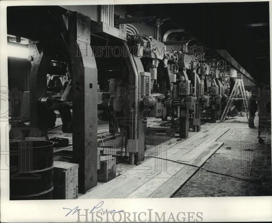 1962, View of the Press Room at The Milwaukee Journal, Wisconsin - Historic Images