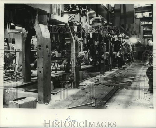 1961, News Presses at The Milwaukee Journal Press Room Department - Historic Images