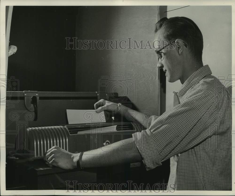 1953, Alan Riegg of The Milwaukee Journal Advertising Services - Historic Images