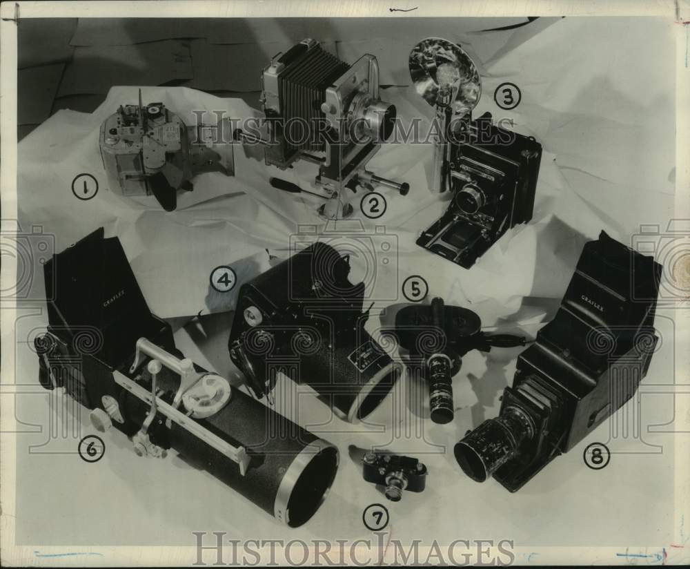 1949, Cameras of The Milwaukee Sentinel Photography Department - Historic Images