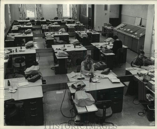 1962, The Milwaukee Journal 3rd Floor Classified Adtakers' Department - Historic Images