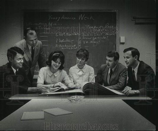 1966, The Milwaukee Journal Advertising Department Staff & Interns - Historic Images