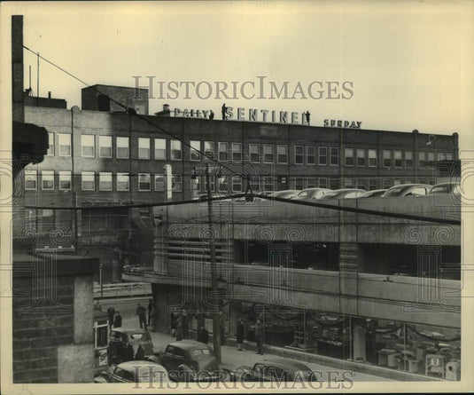 1948, Milwaukee Sentinel Building Exterior - mje00778 - Historic Images