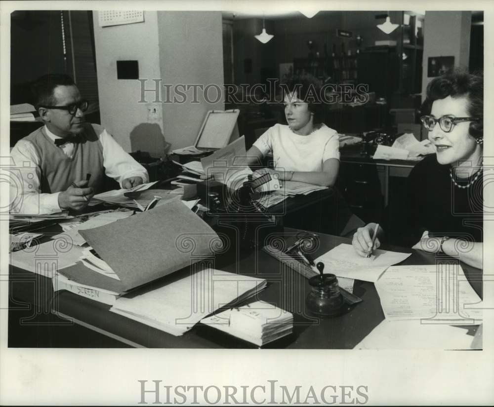 1961 Wade Mosby and Bea Pepan, Milwaukee Journal Feature Department - Historic Images