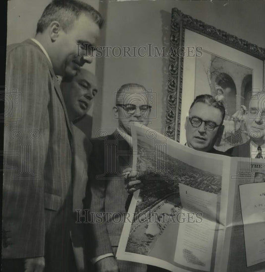 1956, Milwaukee Journal Advertising Department Employe & Clients - Historic Images