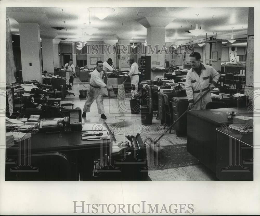 1958 Milwaukee Journal Maintenance &amp; Building Services Employees - Historic Images