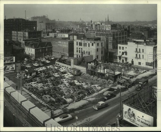 1952, The Milwaukee Journal Parking Lot - mje00935 - Historic Images