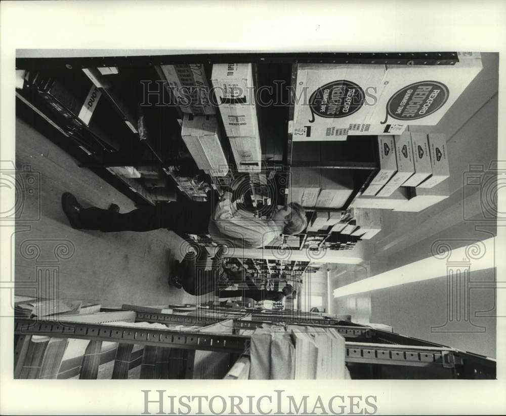 1972, The Milwaukee Journal Business Department Stockroom - mje01051 - Historic Images